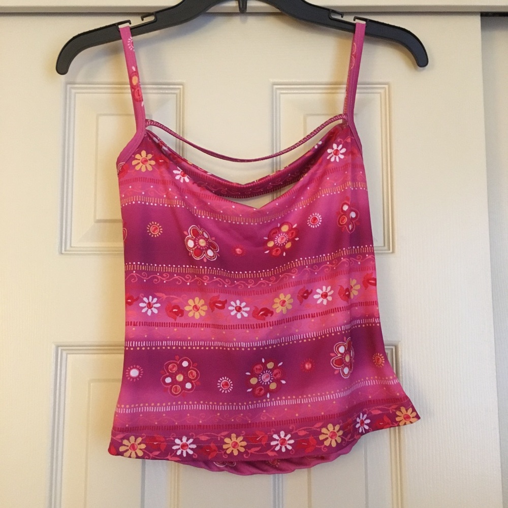 Ever Blue Pink Tank Top Size Large